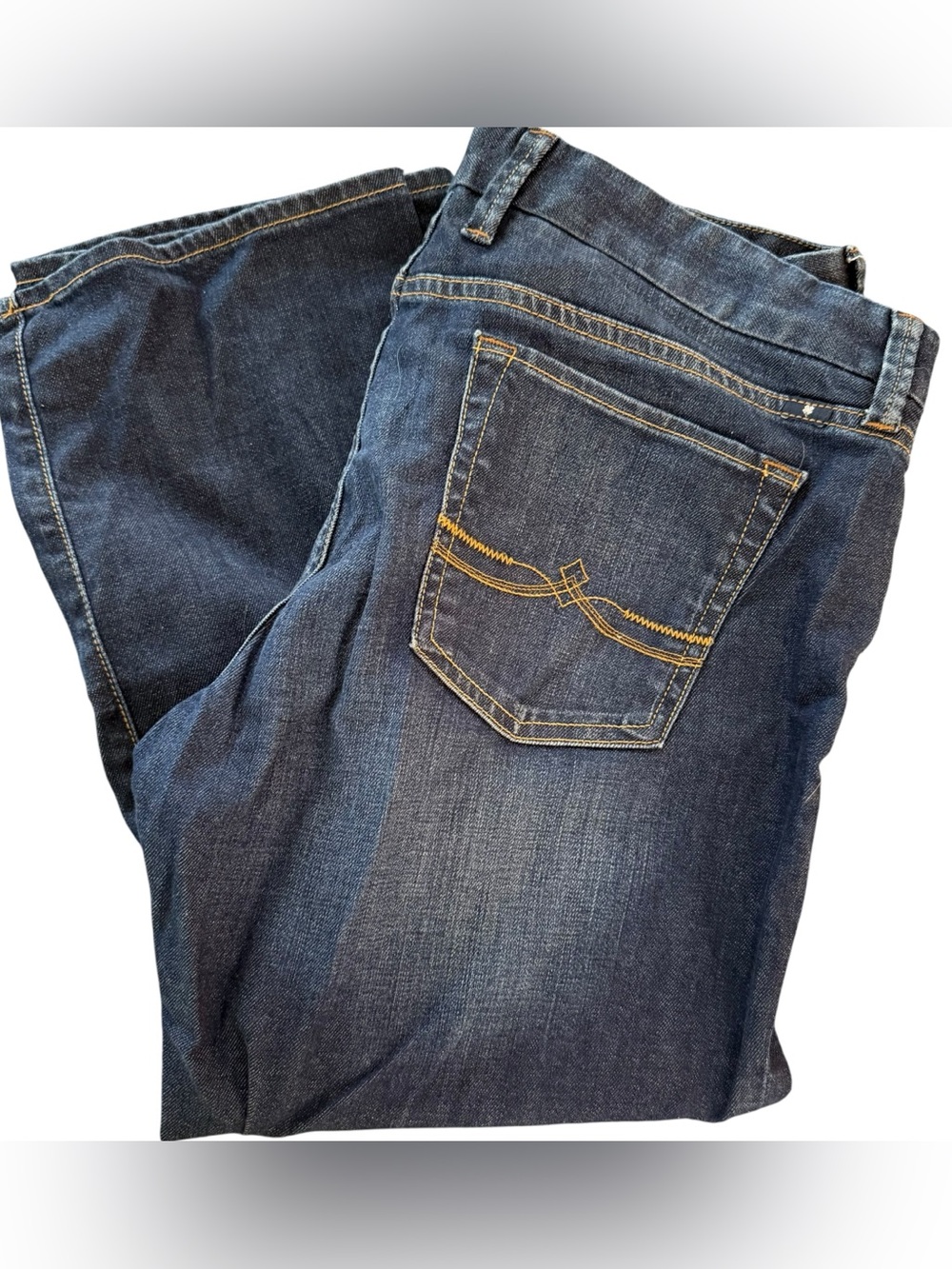 Lucky Brand Sweet Jean Cropped Dark Blue Denim Jeans